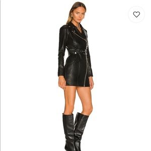 Brand new leather dress